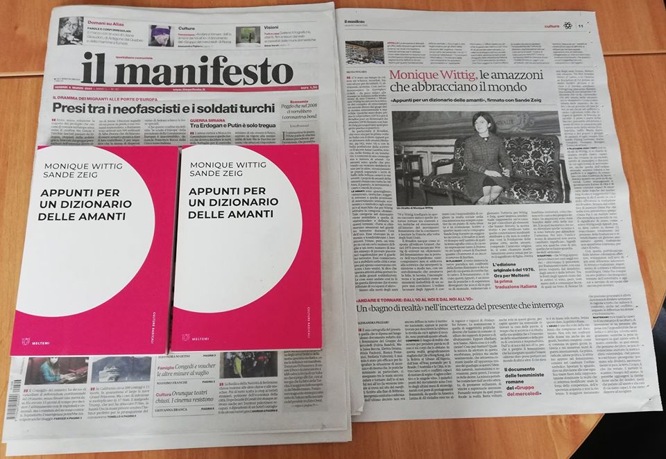 appunti per un dizionario delle amanti wittig