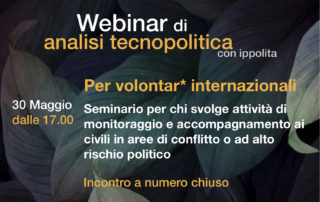 webinar per volontari internazionali