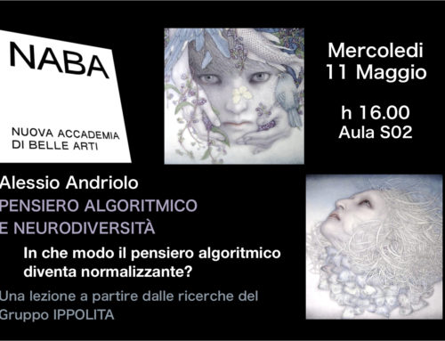 Pensiero Algoritmico e Neurodiversità  Mercoledi 11 Maggio H 16.00
