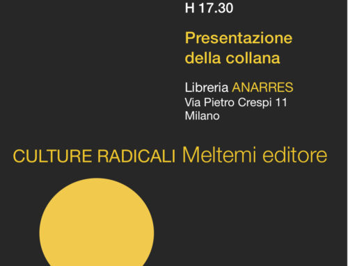 Sabato 3 Dicembre. Presentazione della Collana Culture Radicali alla libreria Anarres