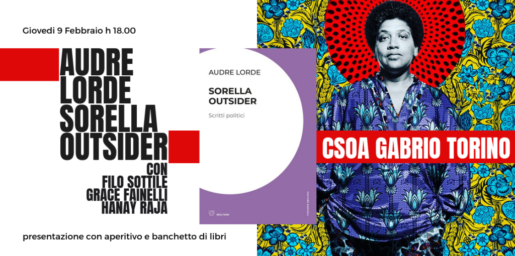 gabrio5 Audre Lorde (Hanay Raja gruppo Ippolita)
