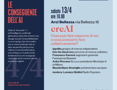 N.I.N.A. Né Intelligente Né Artificiale 13 Aprile Milano