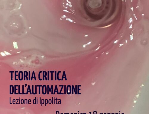 Teoria Critica dell’Automazione Scuola di psicoterapia sitemico-dialogica 18 Gennaio 2026 Bergamo