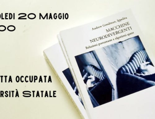 Neurodivergenza e politiche identitarie Mercoledi 20 Maggio h 16.00 Auletta occupata Statale Milano